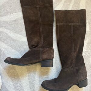 Nine West Dark Brown Knee High Boots